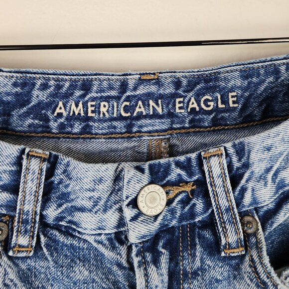 American Eagle Curvy Ripped Distressed Mom Jeans sz 2 - Picture 11 of 14